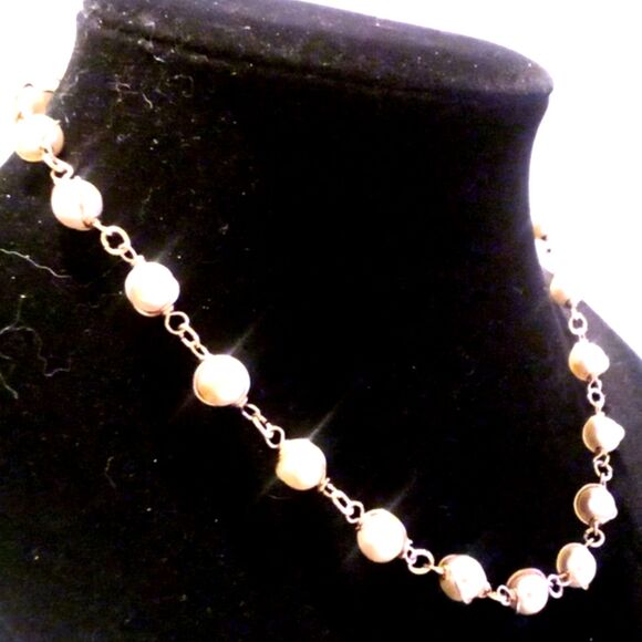 Vintage Sarah Coventry "Pearl Swirl" Necklace Gold Tone 1966 - Picture 2 of 5
